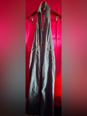 We The Free Denim Halter Jumpsuit